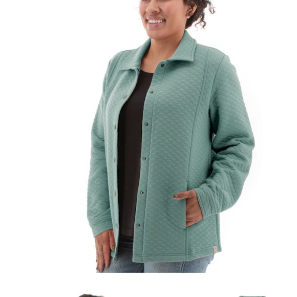 Old Ranch Brands  | Women’s Shacket Turquoise  Size Women’s Large  Long Sleeve - Picture 10 of 10